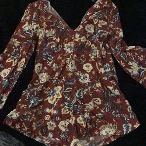 Forever 21 Floral Romper